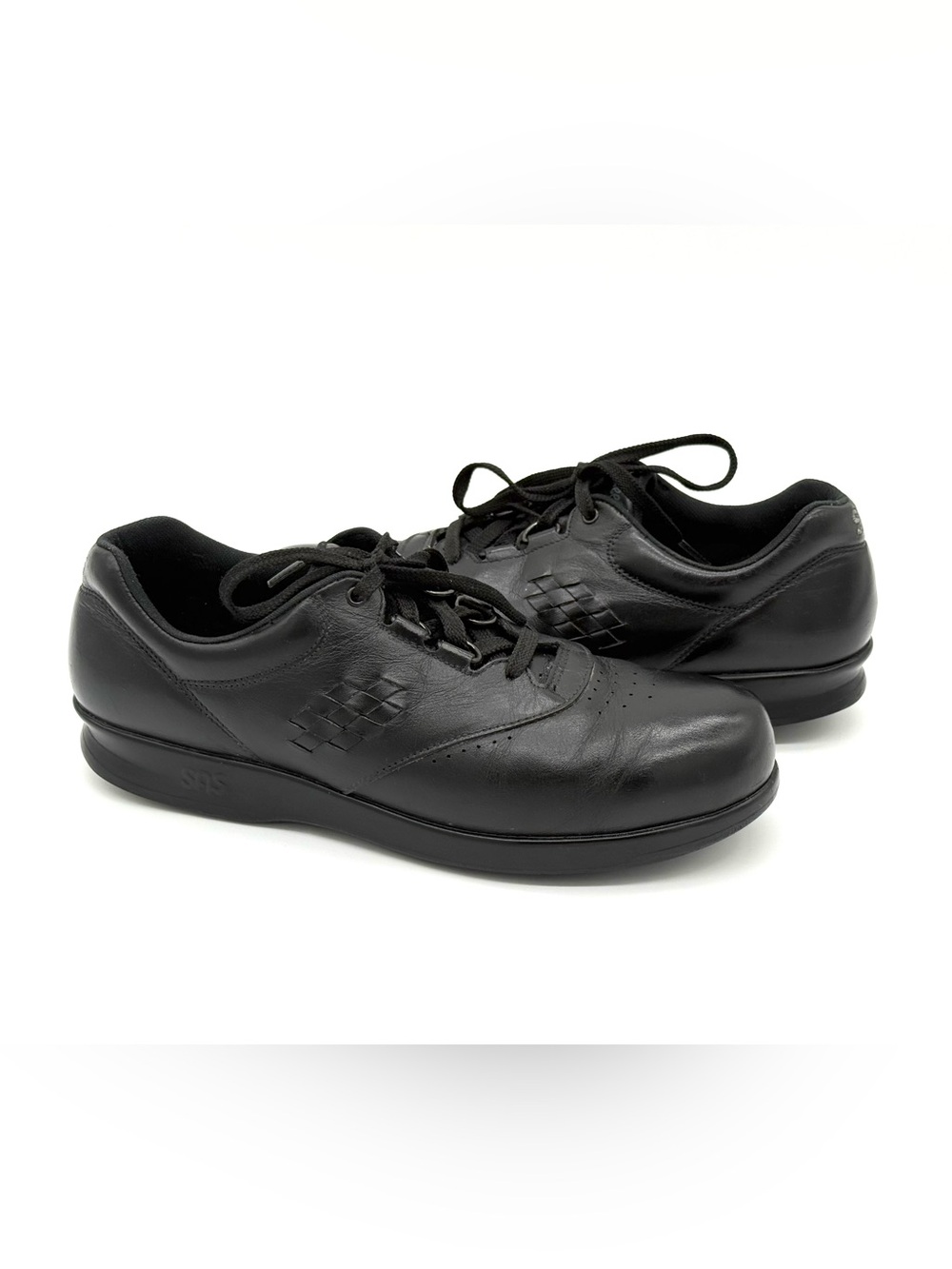 GUC SAS Women Free Time Leather Walking Shoes in Black 10 S (Slim)